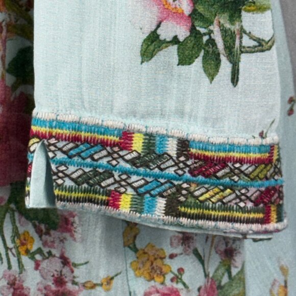 LIke new! Soft Surroundings Floral Embroidered Tunic Size 2X - Picture 7 of 12